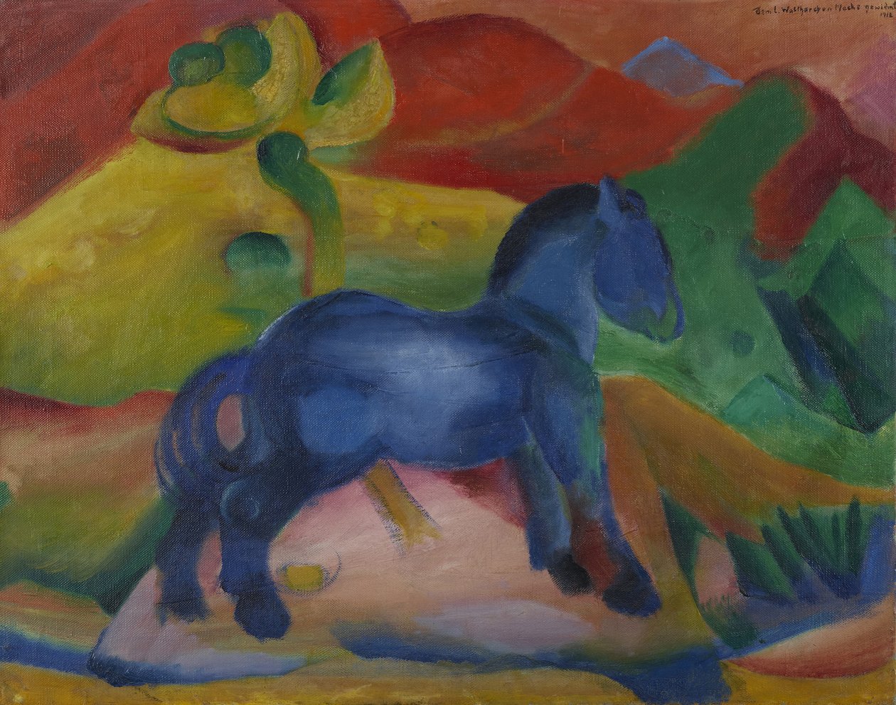 Little Blue Horse, 1912 by Franz Marc