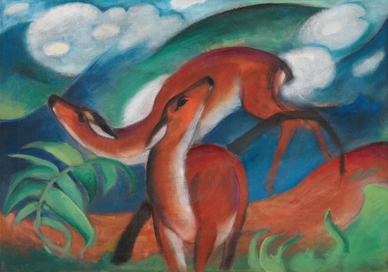 Red Deer II by Franz Marc
