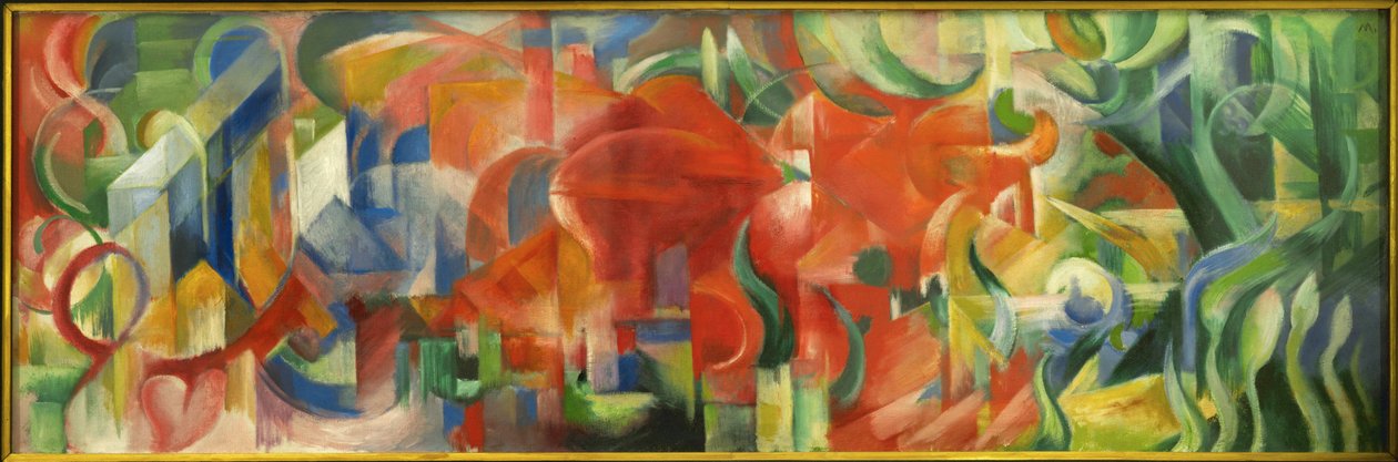 Playing Forms by Franz Marc