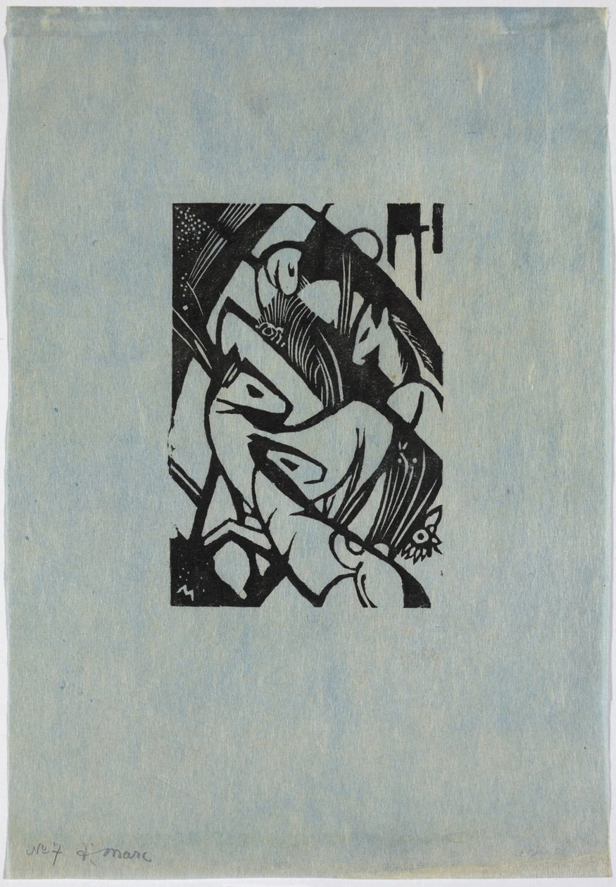 Jumping Horses by Franz Marc