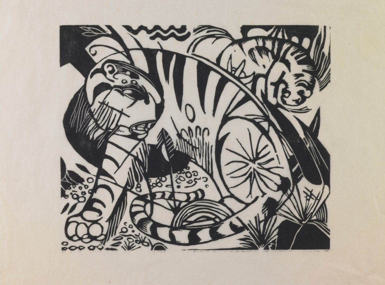 Tiger by Franz Marc