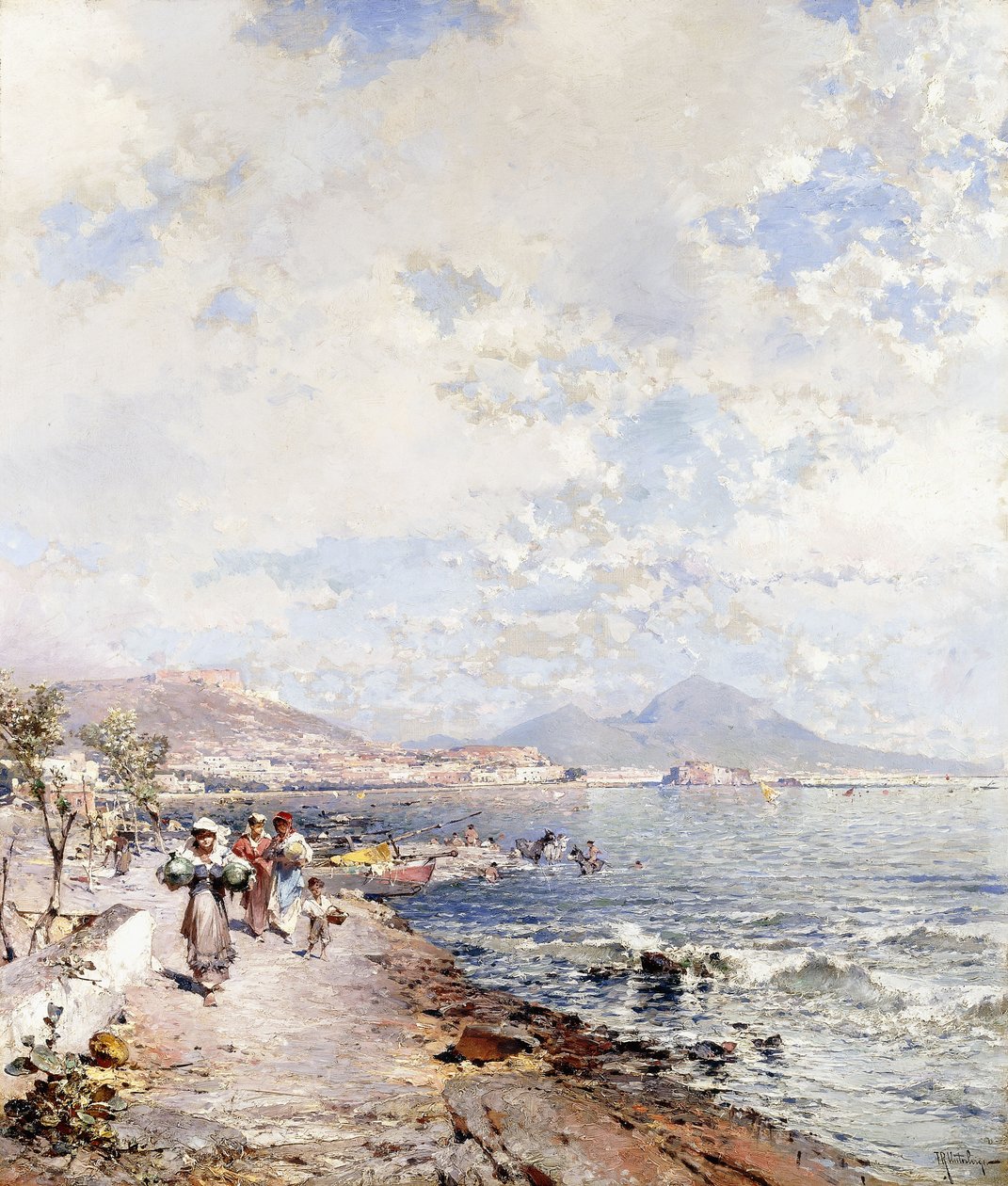 Posilipo, Naples by Franz Richard Unterberger