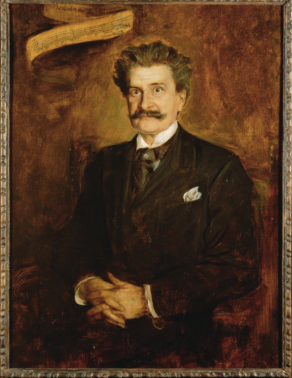 Johann Strauss Son by Franz Seraph von Lenbach