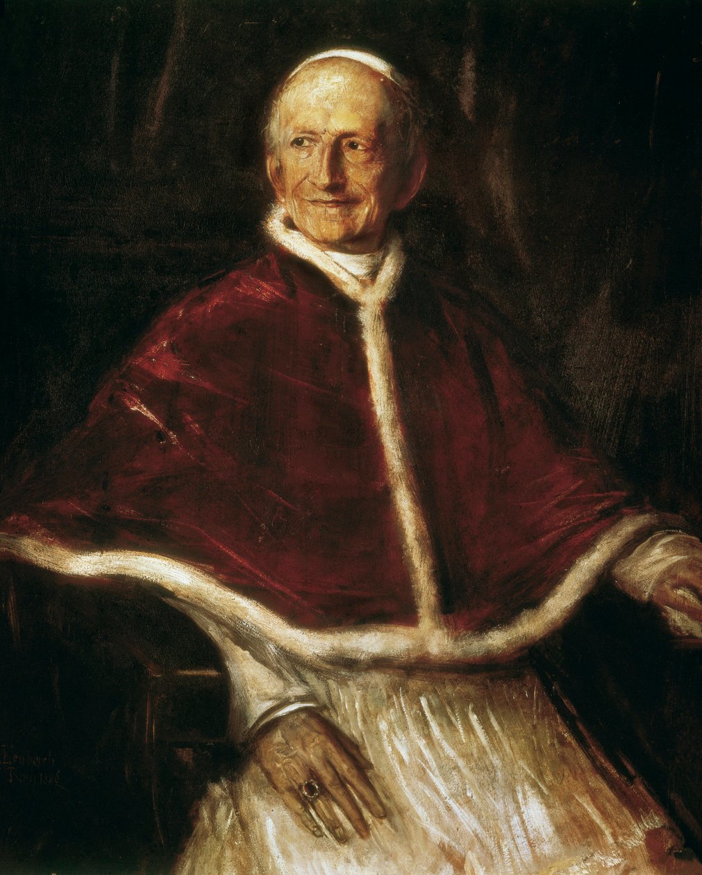 Portrait of Pope Leo XIII by Franz Seraph von Lenbach