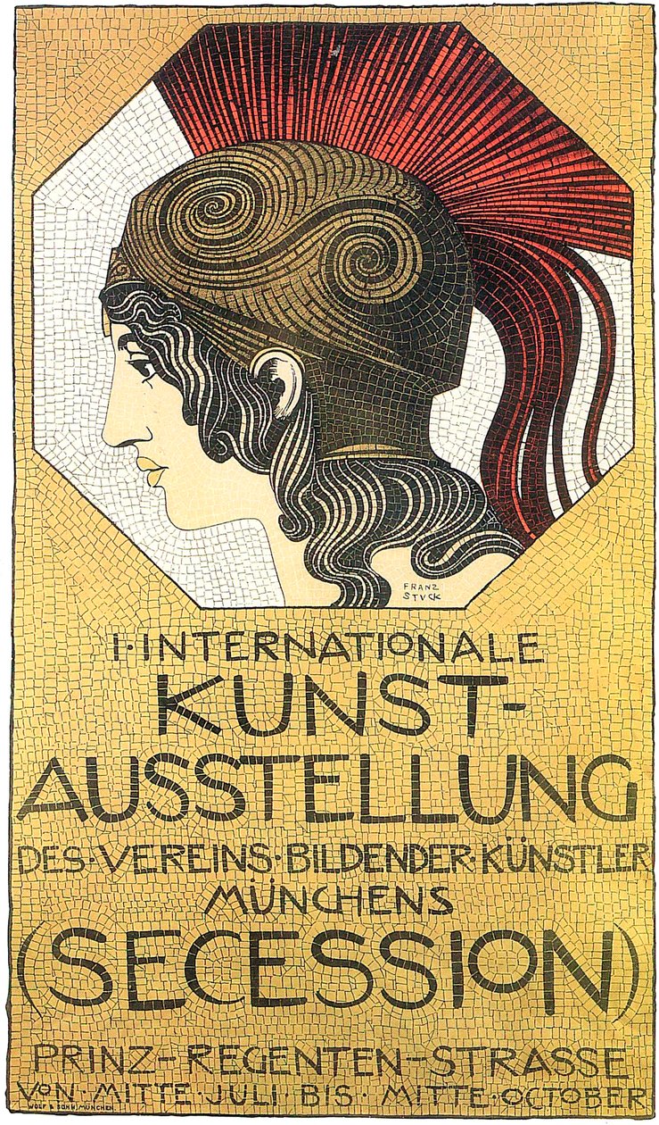 Poster for the First International Exhibition of Art, Secession, 1893 by Franz Stuck Ritter von