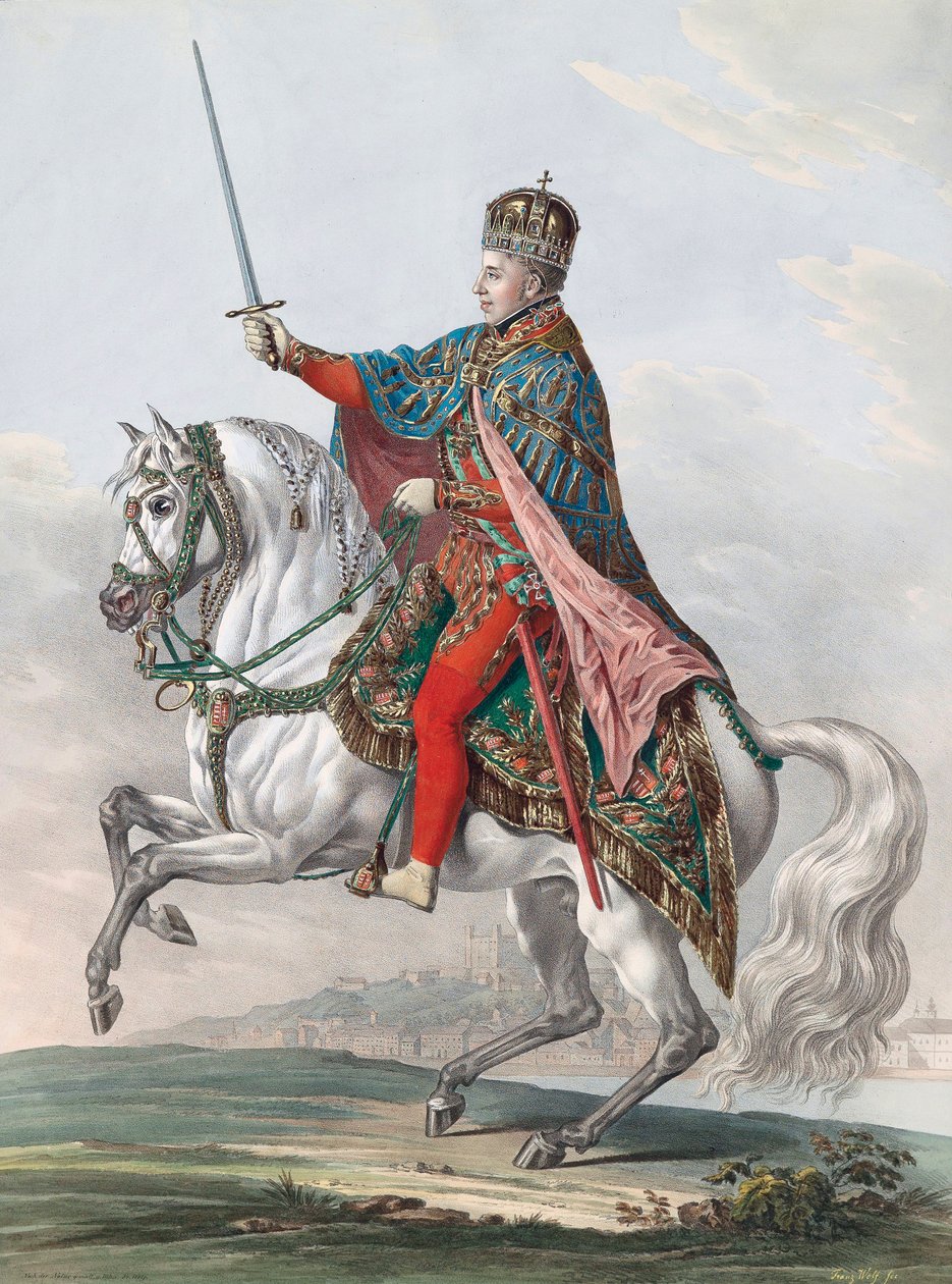 Emperor Ferdinand I of Austria on Horseback by Franz Wolf