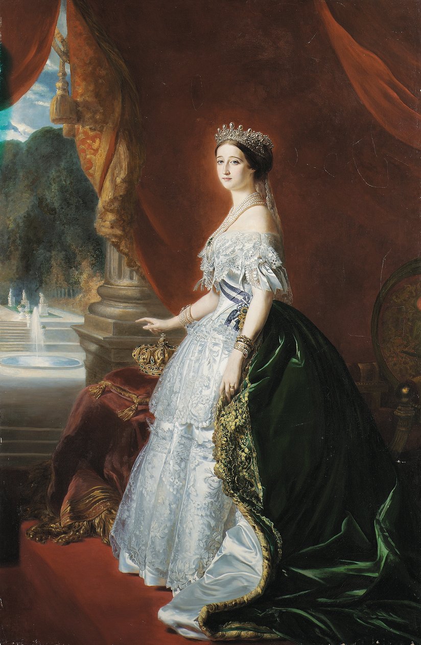 Full-length Portrait of Empress Eugénie by Franz Xaver  Winterhalter (after)
