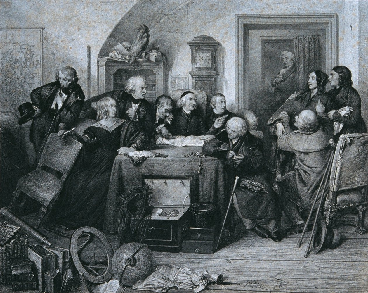 The Reading of the Will by Franz Xaver Stöber