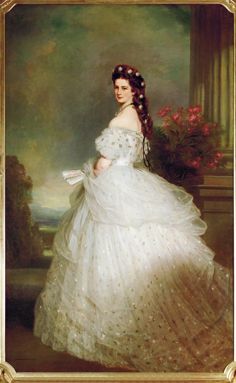 Empress Elisabeth in a Starry Gown by Franz Xaver Winterhalter