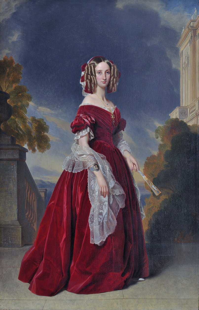 Louise of Orléans, Queen of the Belgians (1812-1850) by Franz Xaver Winterhalter