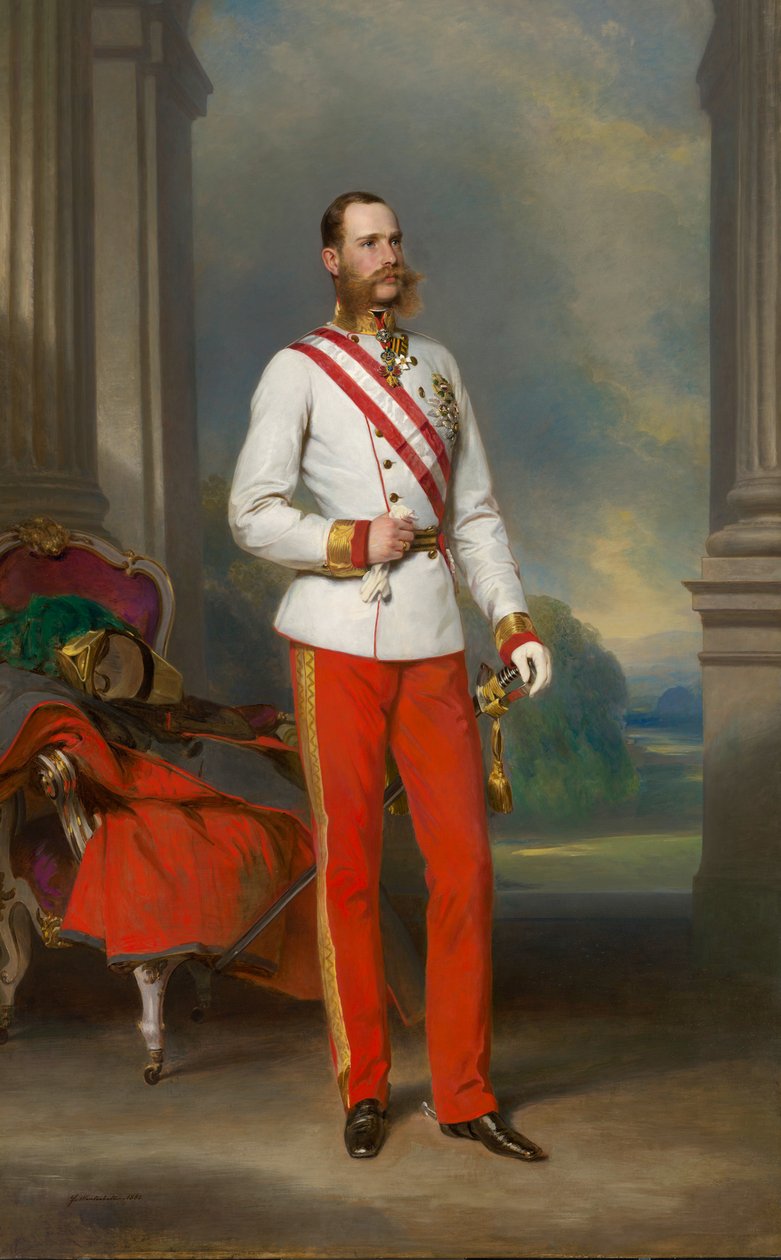 Portrait of Franz Joseph I of Austria, 1865.  by Franz Xaver Winterhalter