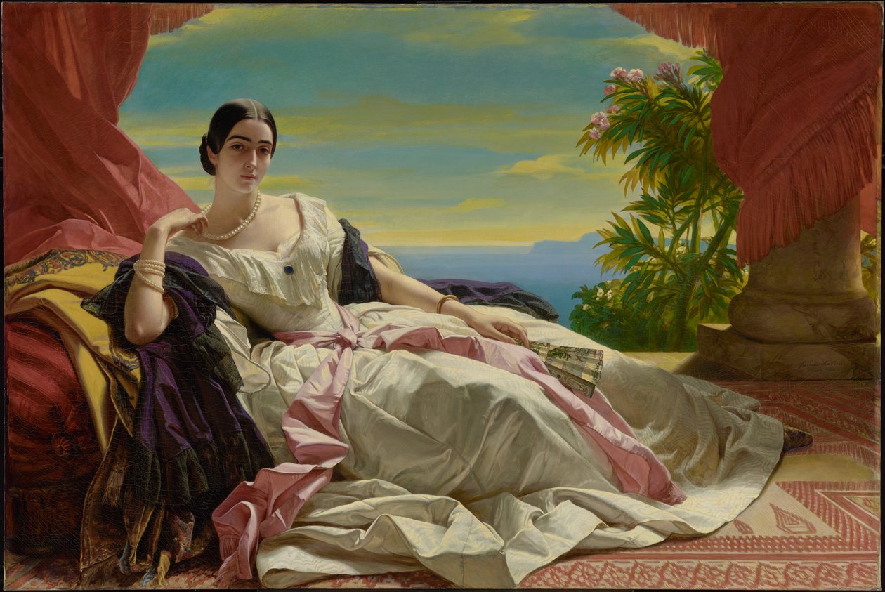 Portrait of Leonilla, Princess of Sayn-Wittgenstein-Sayn by Franz Xaver Winterhalter