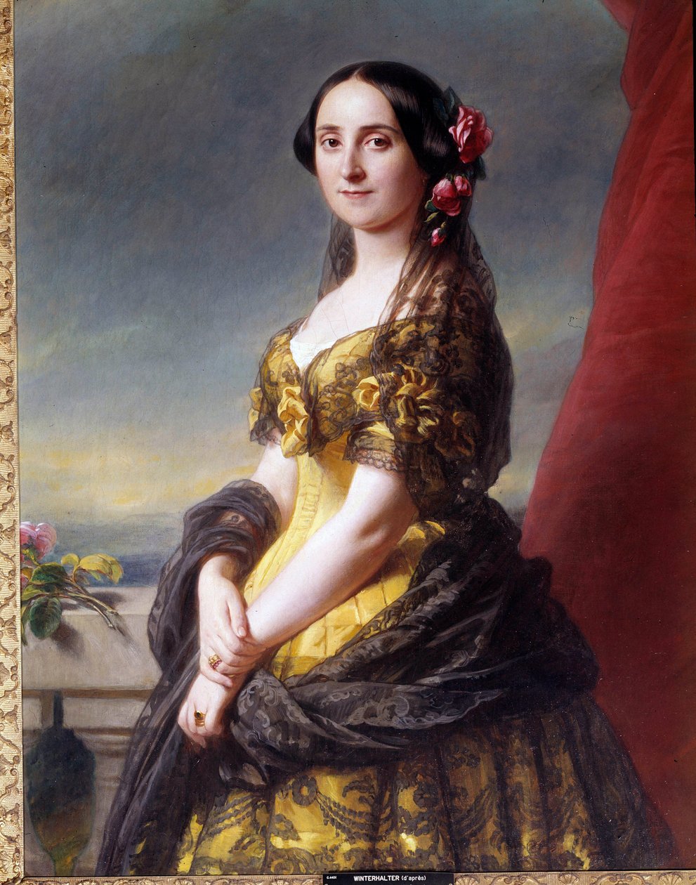 Portrait of Madame Manuel, Countess of Gramedo. Painting by Franz Xaver Winterhalter (1806-1873) by Franz Xaver Winterhalter