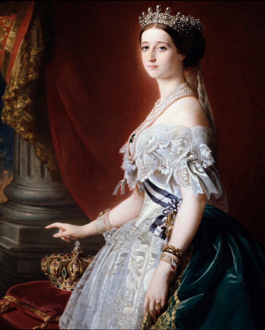 Portrait of the Empress of France Eugenie by Franz Xaver Winterhalter