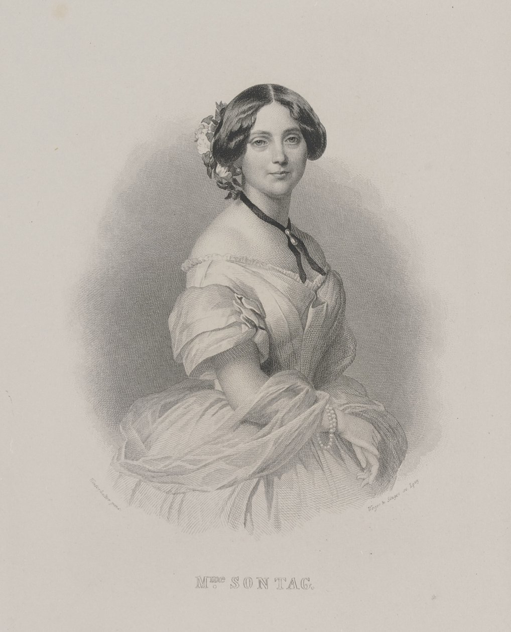 Portrait of the opera singer Henriette Sontag by Franz Xaver Winterhalter