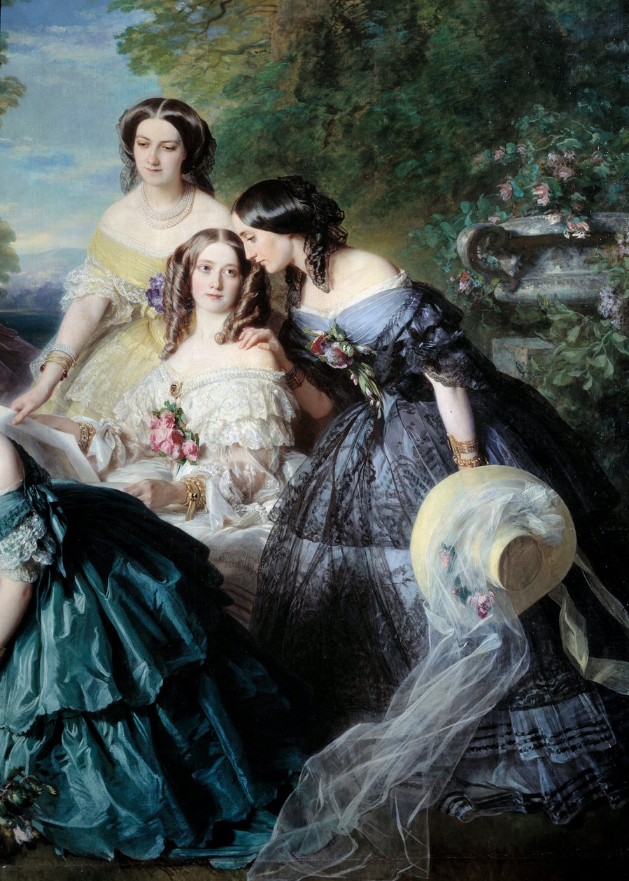 The Impress Eugenie in 1855 surrounded by the ladies of honor by Franz Xaver Winterhalter