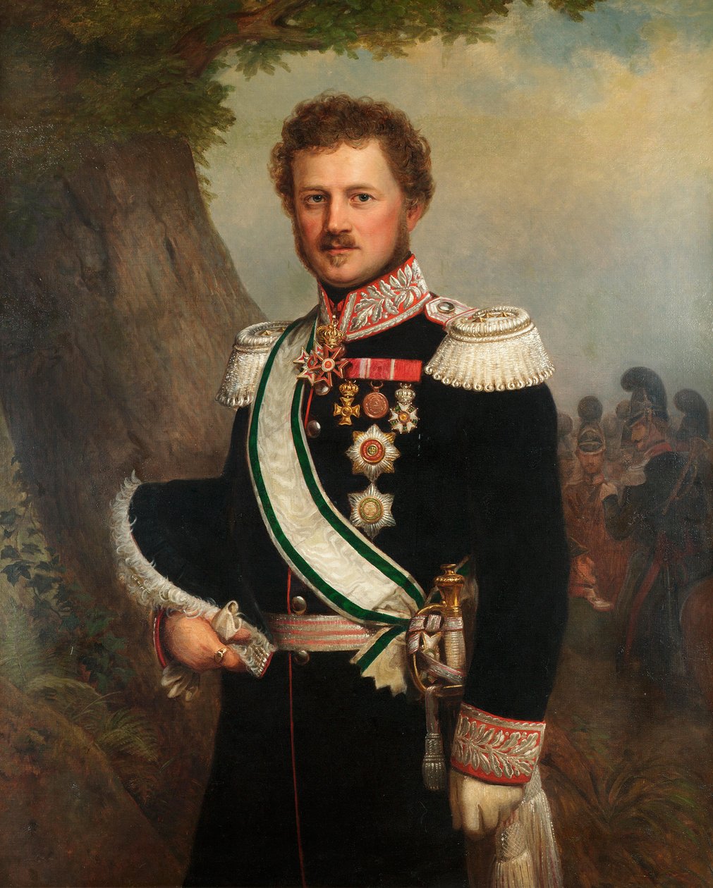 Portrait of Emil, Prince of Hesse and of the Rhine 1790-1858 by Franz Xaver Winterhalter School of .