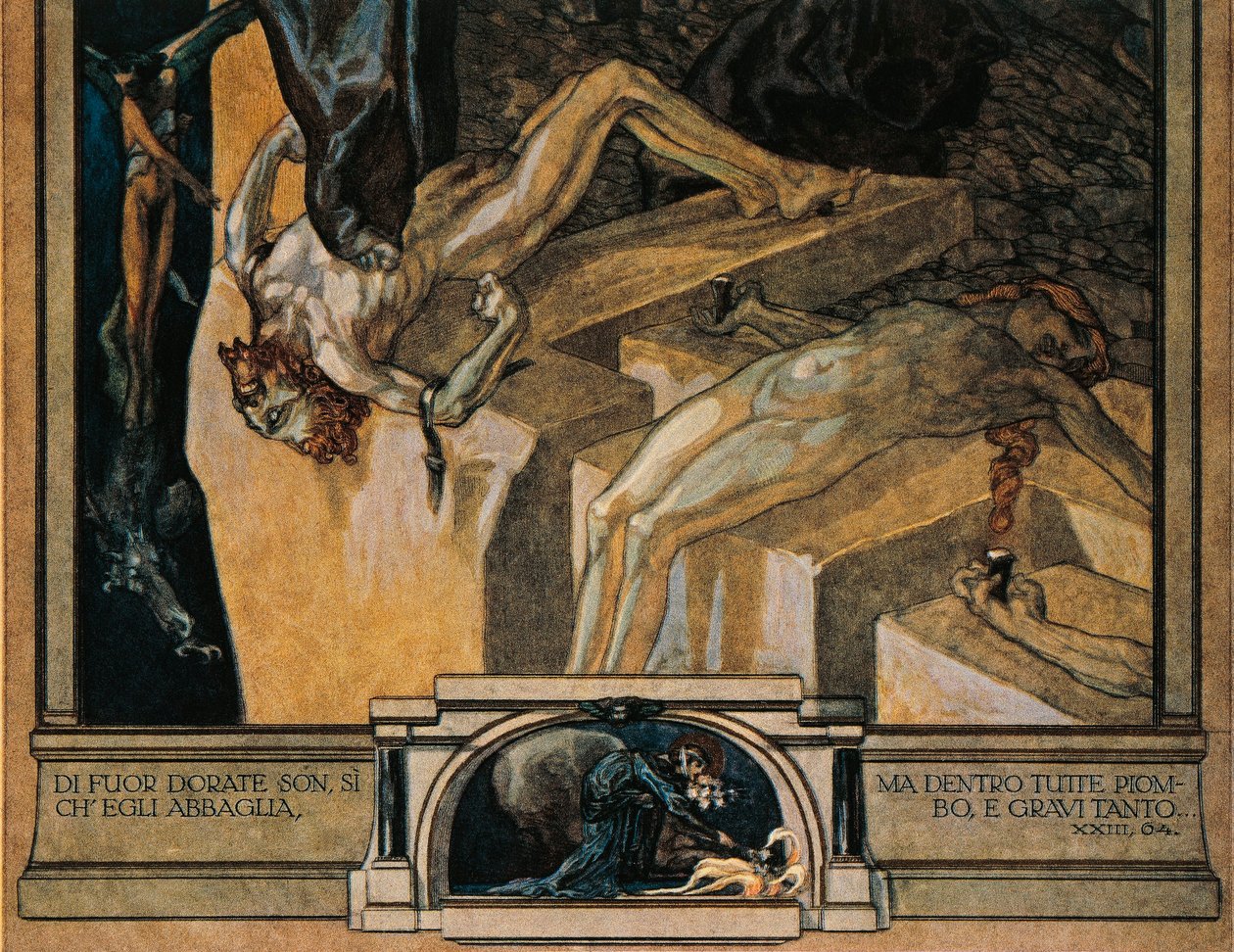 Austria, Vienna, Illustration of Dante Alighieri
