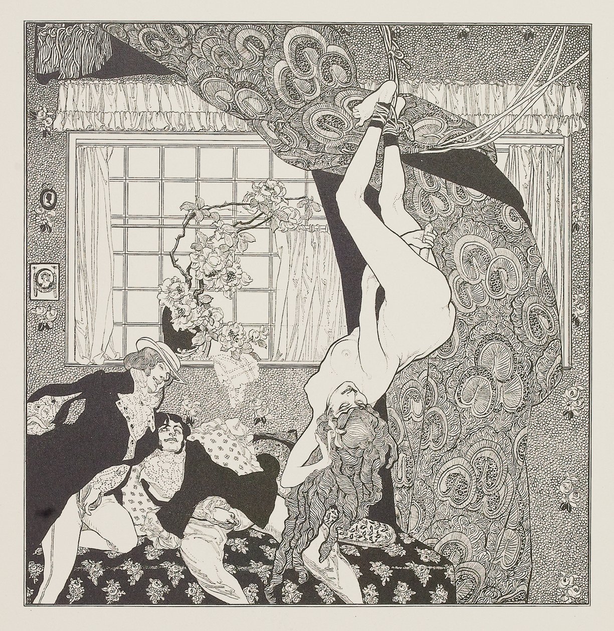 Illustration for the Tales at the Dressing Table by Choisy Le Conin by Franz von Bayros