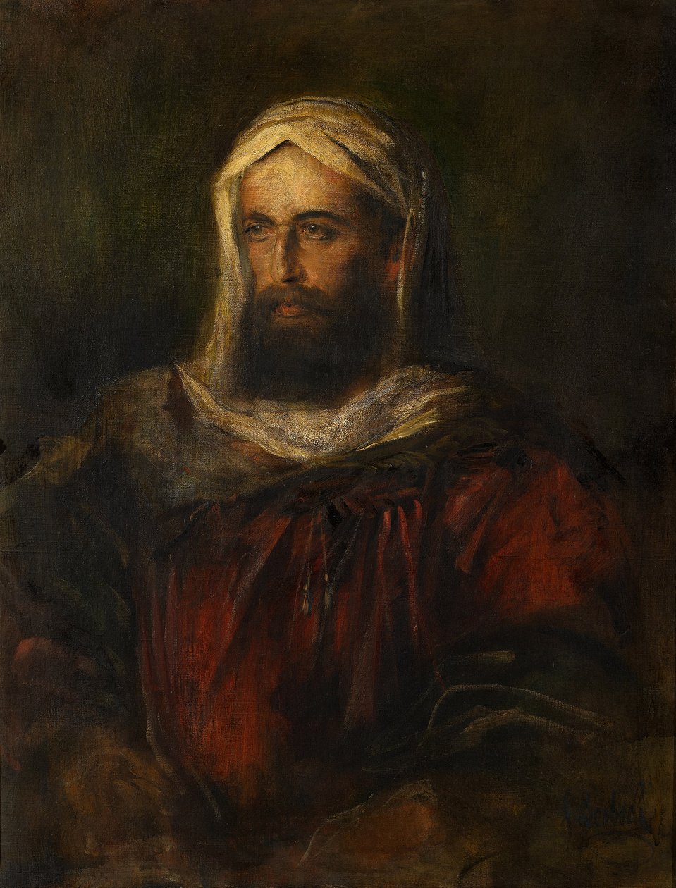 Portrait of Hermann Levi in Oriental Costume by Franz von Lenbach