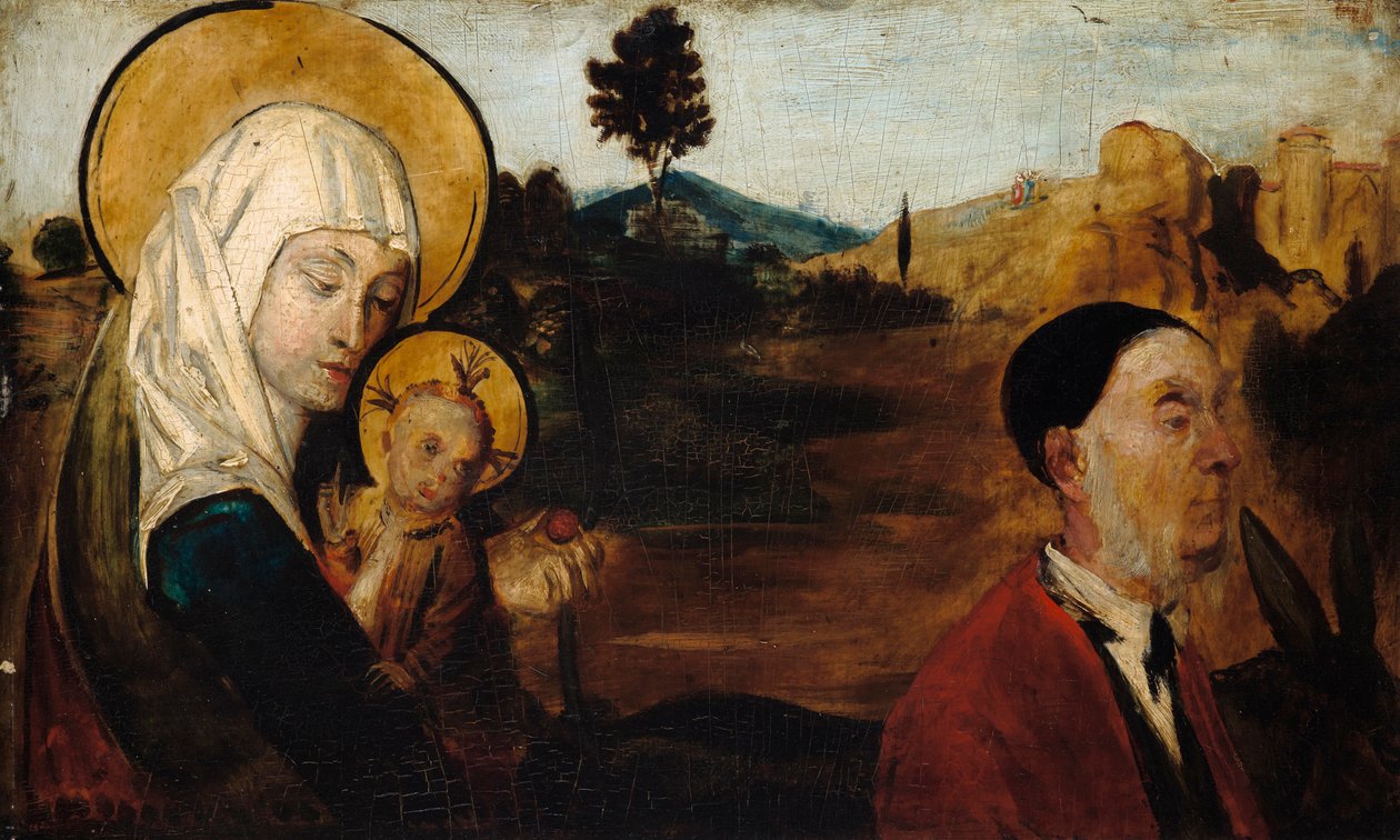 Flight into Egypt, with Baron Karl Eduard by Franz von Lenbach
