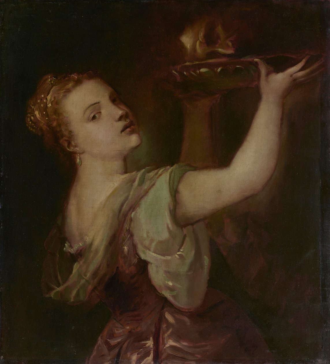 Copy after Titian: Lavinia as Salome by Franz von Lenbach