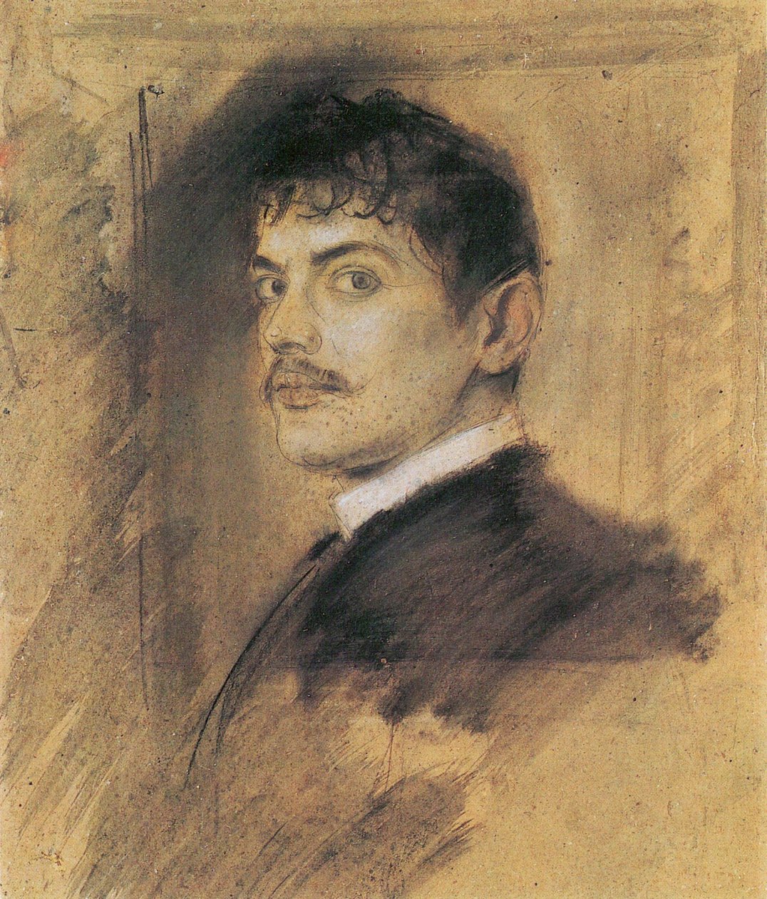 Portrait of Franz Stuck by Franz von Lenbach