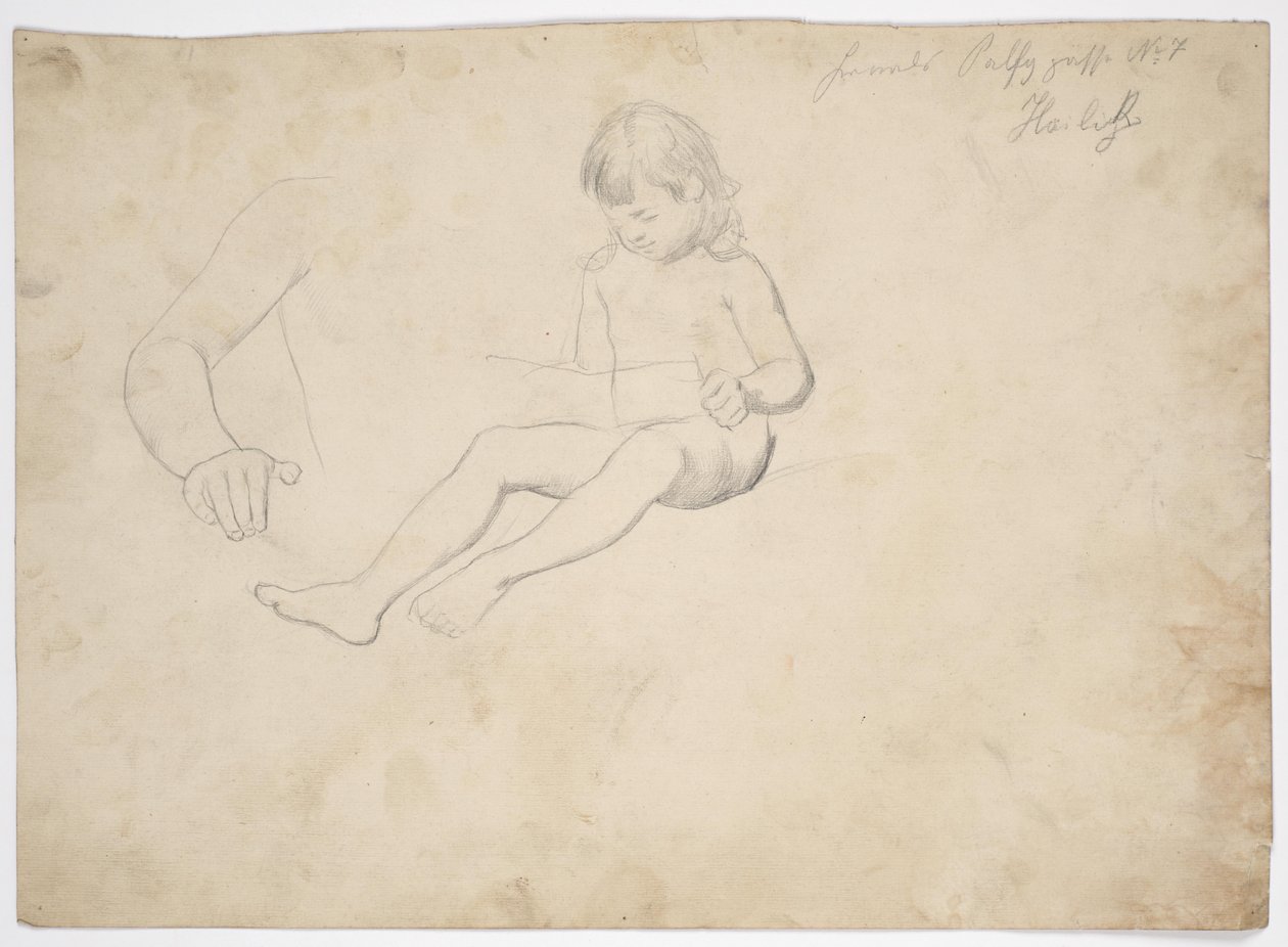 Study of a Seated Child, Reading by Franz von Matsch