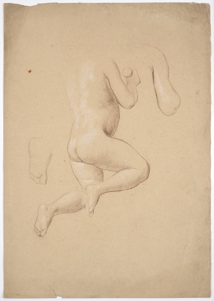 Study of a Child Nude by Franz von Matsch