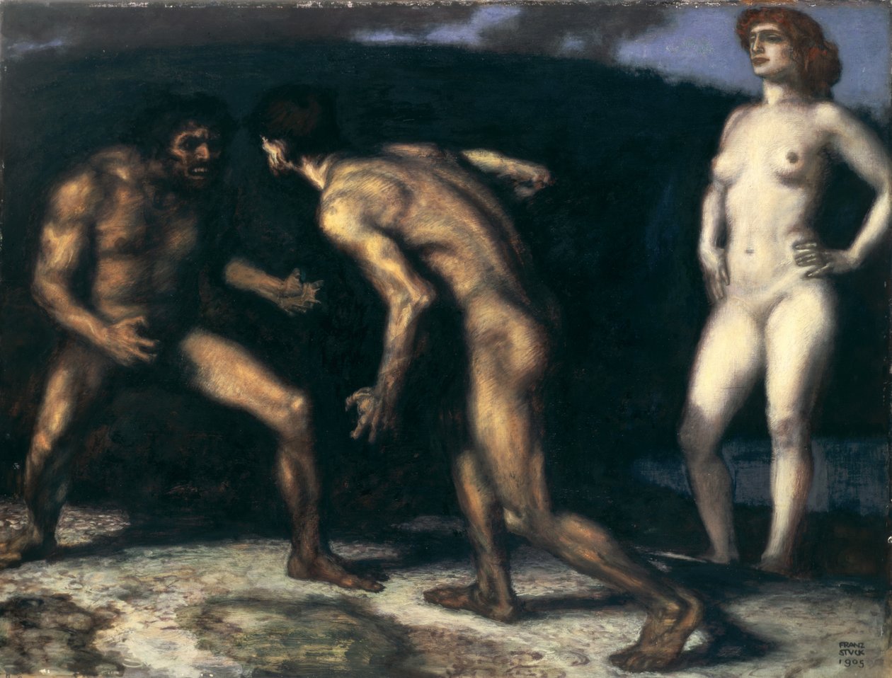 Battle for a Woman by Franz von Stuck