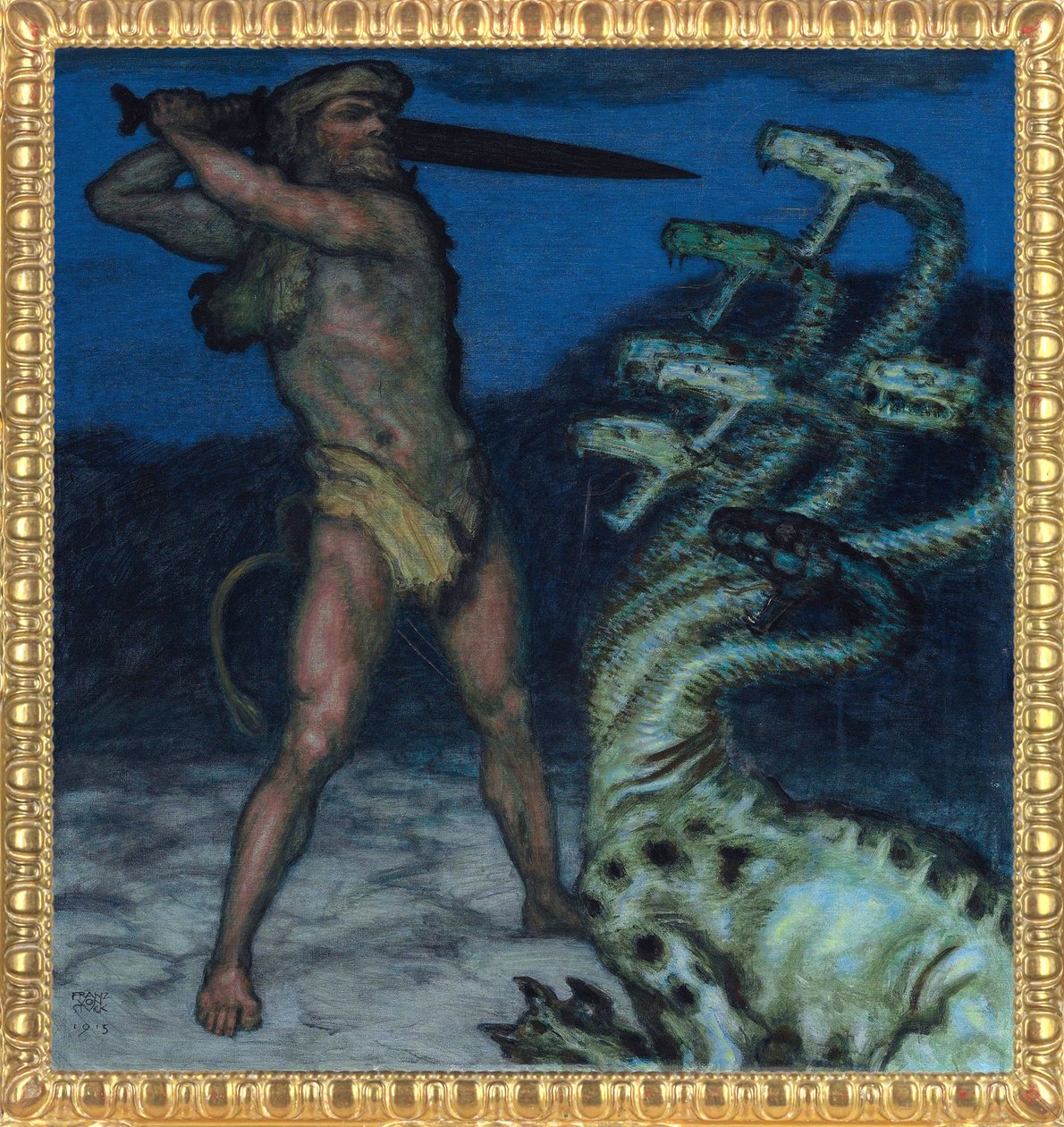 Hercules and Hydra by Franz von Stuck