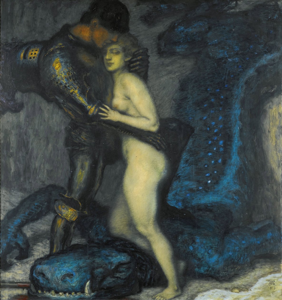 The Dragonslayer by Franz von Stuck