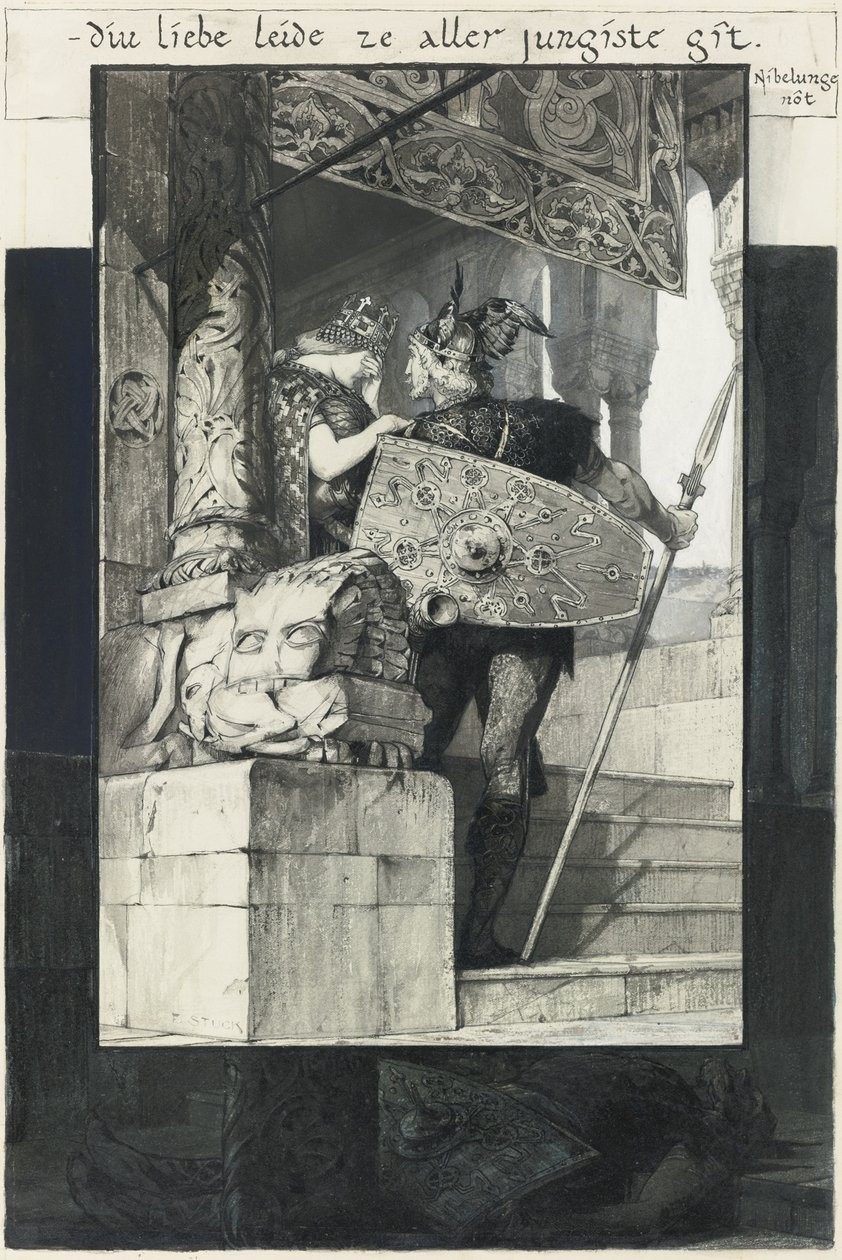 Sigfried and Kriemhild by Franz von Stuck