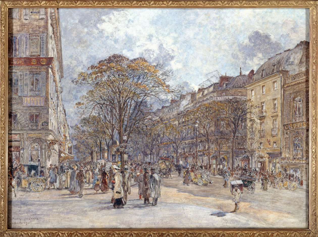 The Boulevard des Italiens, Morning View by Frederic Anatole Houbron