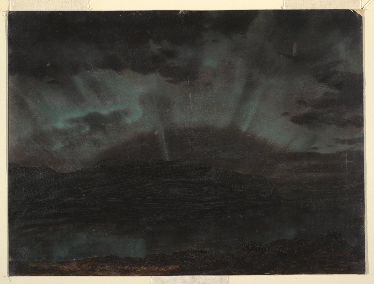 Aurora Borealis, Mt. Desert Island, from Bar Harbor, Maine, September 1860 by Frederic Edwin Church