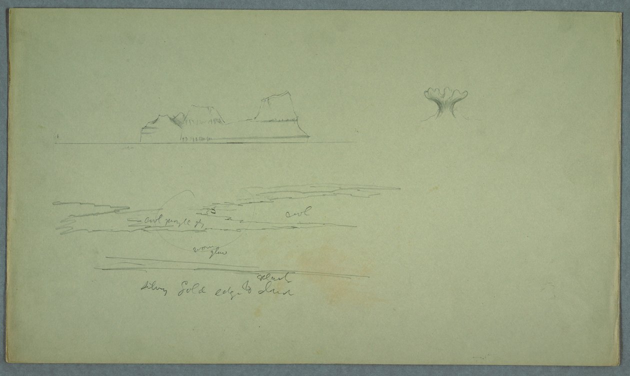 Floating Iceberg and Iceflower by Frederic Edwin Church