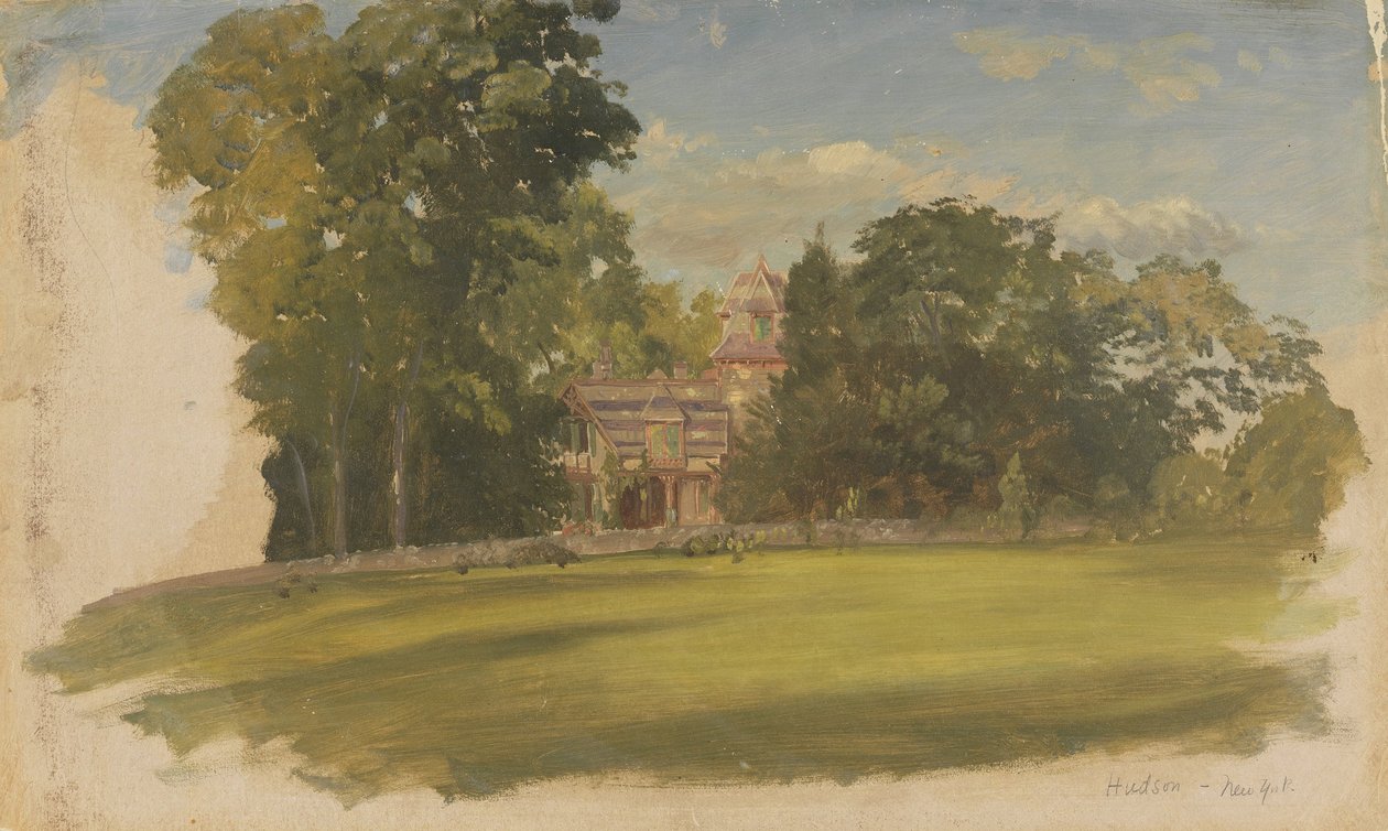 House in Hudson, New York by Frederic Edwin Church