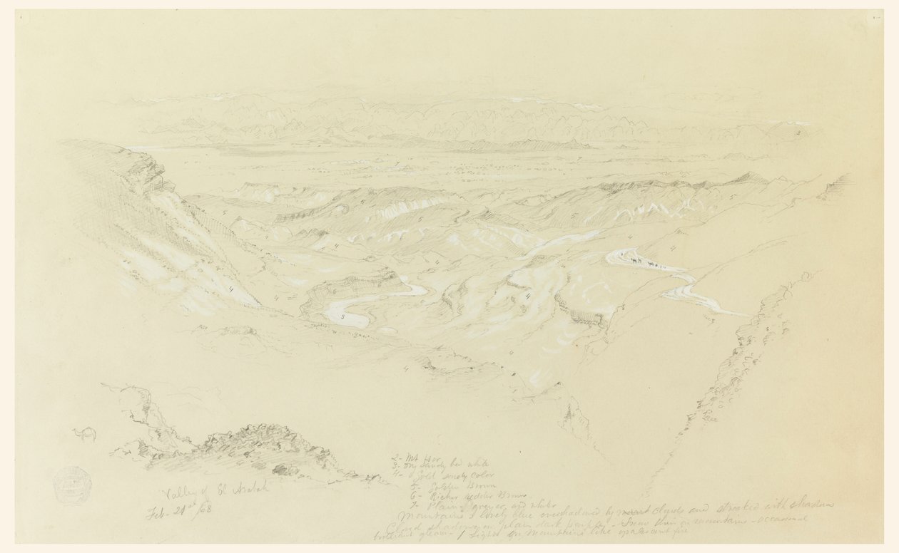Valley of El Arabah by Frederic Edwin Church