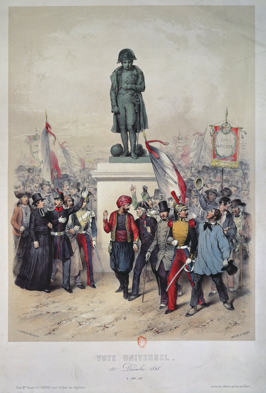 Universal Suffrage, 10th December 1848, Election of Louis Napoleon Bonaparte by Frederic Sorrieu