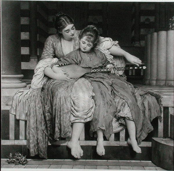 The Music Lesson by Frederic (after) Leighton