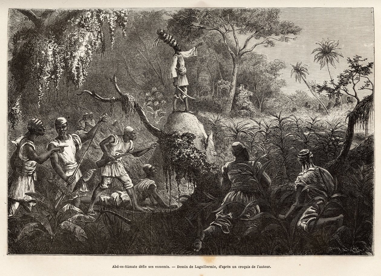 Abd es Samate Challenges His Enemies by Frederic Auguste Laguillermie