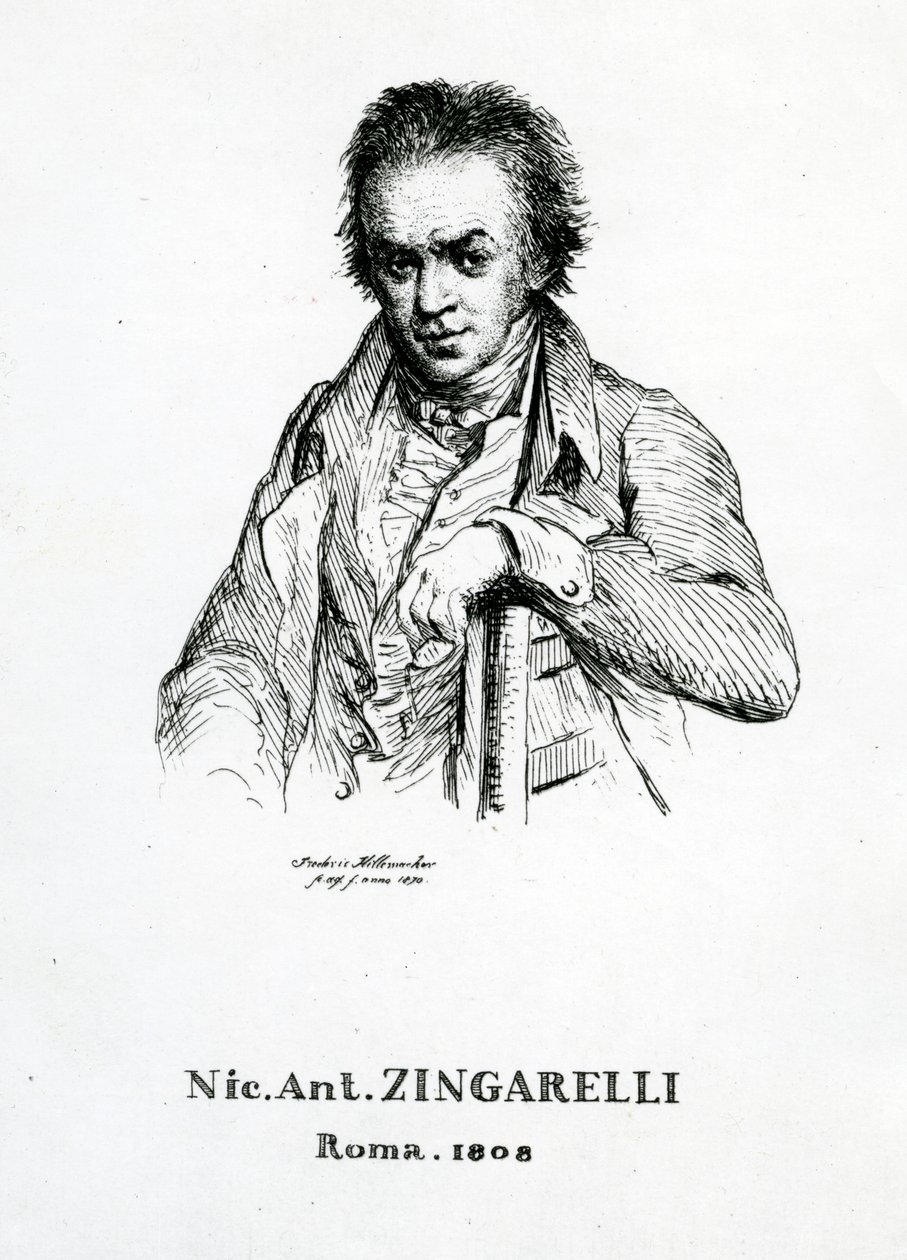 Niccolo Antonio Zingarelli by Frederic Desire Hillemacher