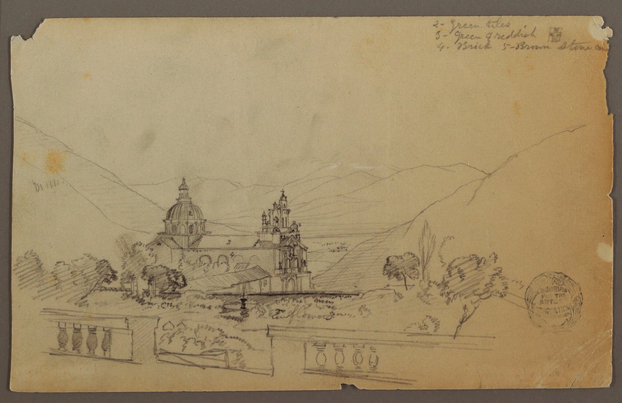 A Church in the Mountains of Ecuador, September 1853 by Frederic Edwin Church