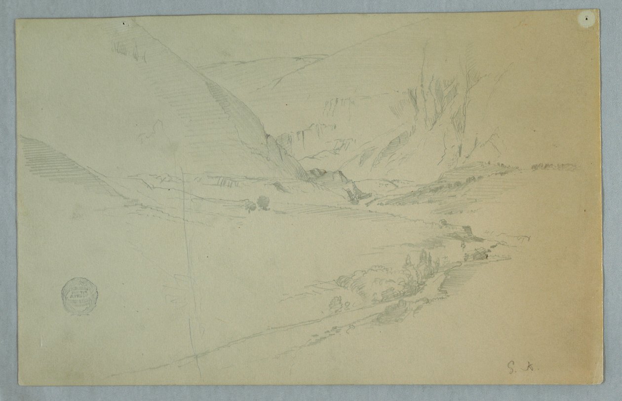 Andian Mountain Valley with Winding Stream, Colombia or Ecuador, 1857 by Frederic Edwin Church