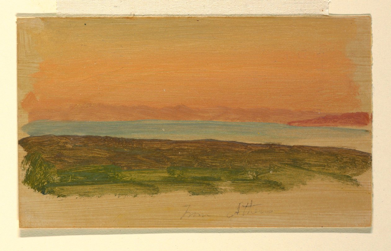 Athens, View from the Sea, April 1869 by Frederic Edwin Church