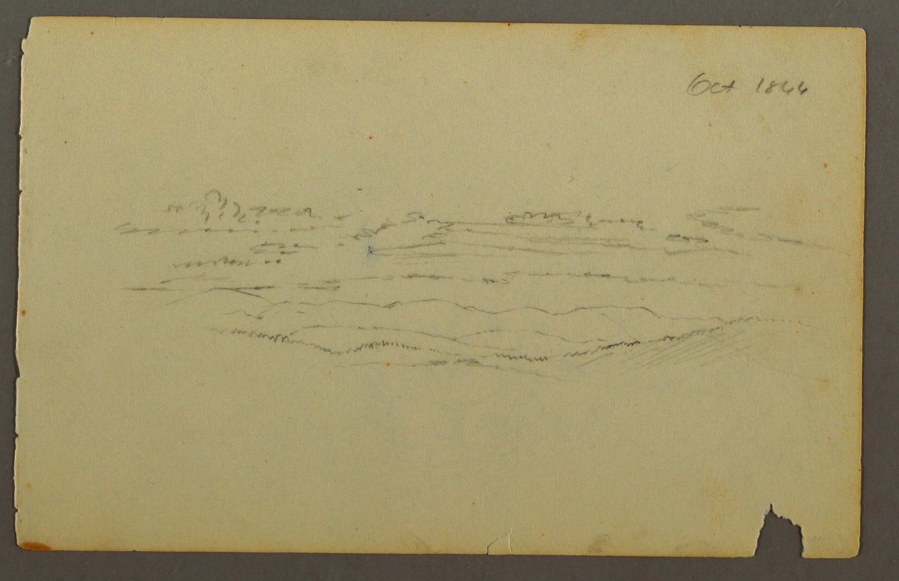 Broad Rolling Landscape with Clouds, 1844 by Frederic Edwin Church