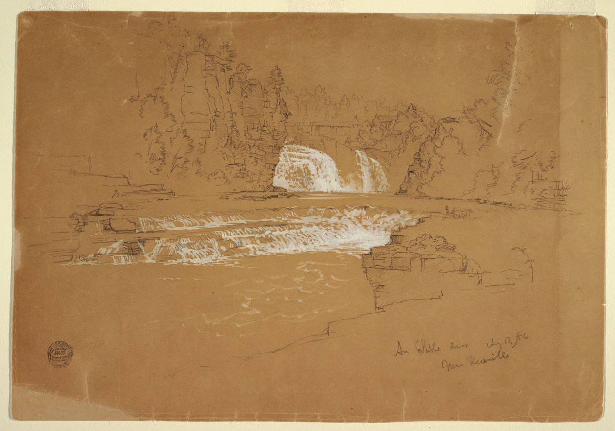 Cascades of the Ausable River, near Keeseville, New York by Frederic Edwin Church