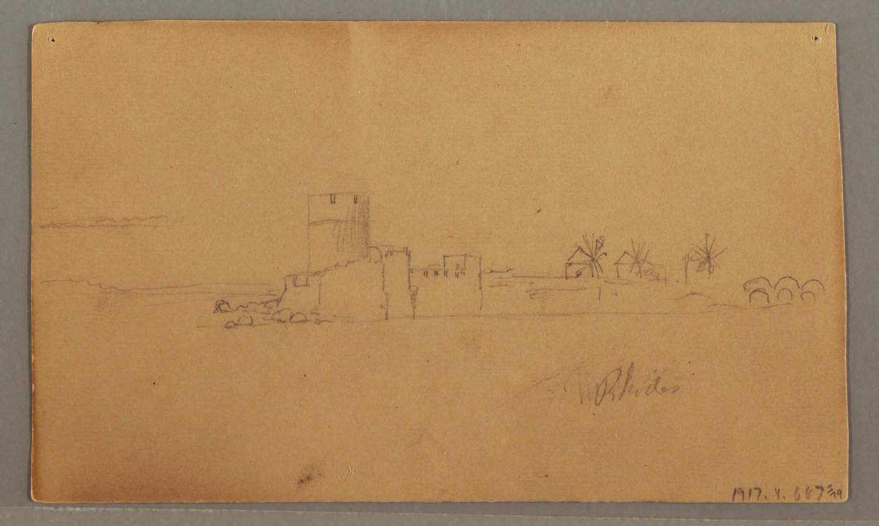 Castle by Harbor, May 29, 1868 by Frederic Edwin Church