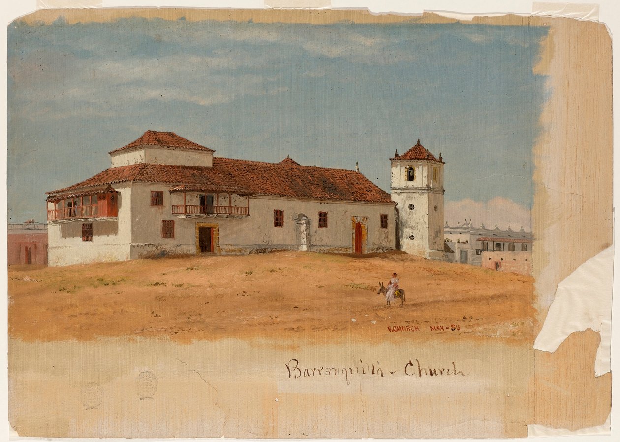 Church in Barranquilla, Colombia, May 1853 by Frederic Edwin Church
