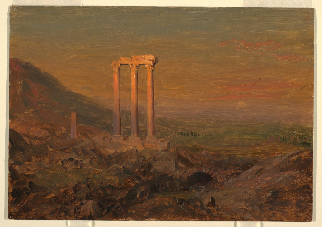 Drawing, Classical Ruins, Syria, May 1868 by Frederic Edwin Church